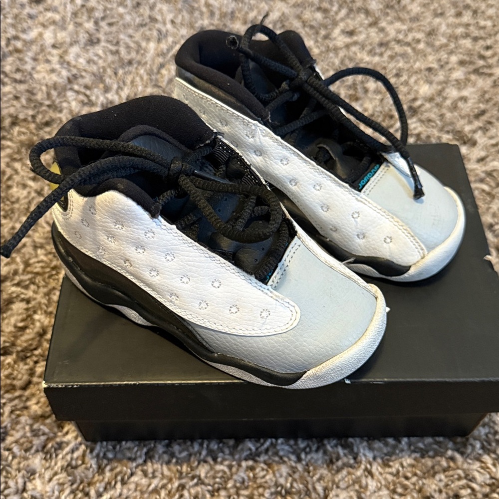 Jordan Black and White Sneakers